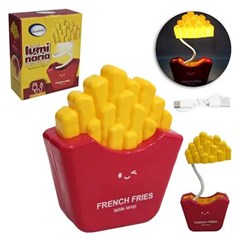Luminaria mesa flexivel batata frita c/8leds cx:060
