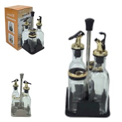 Cj galheteiro c/4pcs basic trasnparente      cx:024