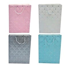 Sacola de papel para presente 23x18x10cm cla cx:192