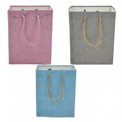 Sacola de papel para presente 23x18x10cm cla cx:192