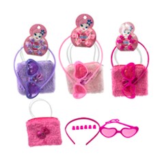 Kit bolsa e acessorios inf c/oculos e tiara  cx:192