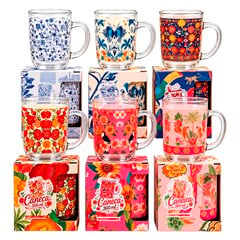 CANECA VIDRO 200ML TROPICALI SORTIDAS        CX:072