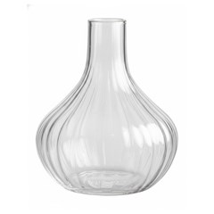 Vaso vidro 14x19cm canelado moscou p incolor cx:012