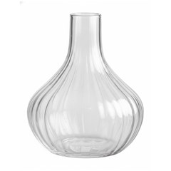 Vaso vidro 17x22cm canelado moscou m incolor cx:012