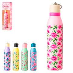 GARRAFA TERMICA 700ML FLORES SORTIDAS        CX:050