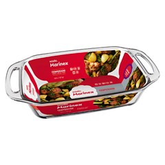 Assadeira vidro ret 3,6lts c/alca transp mar cx:006