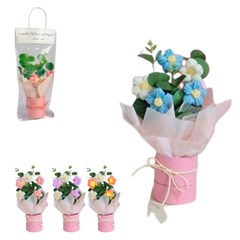 Buque de flores croche com led  p/presente 2 cx:192