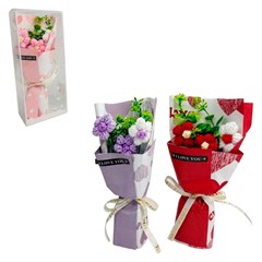 Buque de flores croche colors 26cm           cx:120