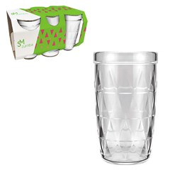 Copo vidro 270ml 6pcs  zumba                 cx:008