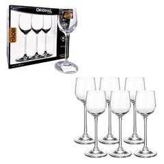 Taca licor 80ml 6pcs titanio madri gl7740    cx:004