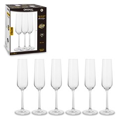 Taca champagne 230ml 6pcs titanio madri gl77 cx:004