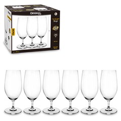 Taca cerveja 390ml 6pcs titanio madri gl7745 cx:004