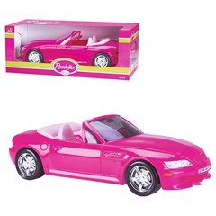 Carro roadster rosa 46cm ref 3010