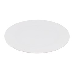 Prato melamina raso 27,8cm premium branco    cx:072