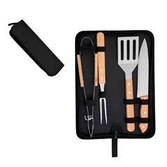 Kit churrasco 4pcs com estojo                cx:030