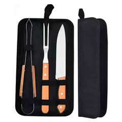 Kit churrasco 3pcs com estojo                cx:048