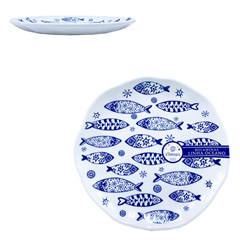 Prato de melamina sobremesa 21.5x21.5x2.2cm  cx:072