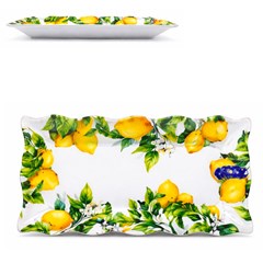 Travessa melamina 44x22cm limao siciliano       cx:024