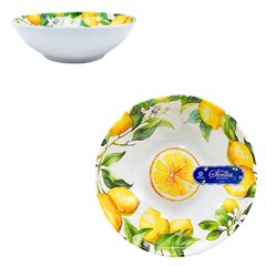 Prato de melamina fundo 18x18x5.5cm 670ml    cx:072