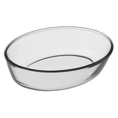 Assadeira vidro oval 1l transp marinex       cx:006