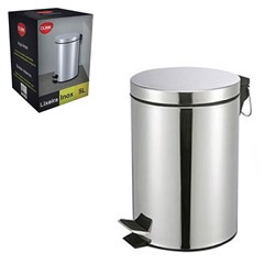 Lixeira pedal 5lts inox                      cx:006