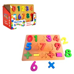 Tabuleiro*didatico numeral 23x30cm c/27pcs ref dmt5730       cx:024