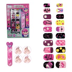 Kit adesivos p/unha inf beauty c/20 e 1 lixa ref dm7076  cx:048