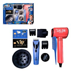 Kit barbeiro mirim c/funcao e 10 pcs  ref dm cx:008