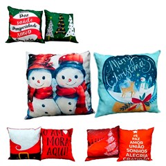 Almofada 35x35 natal c/ 2 unidades melp      cx:030
