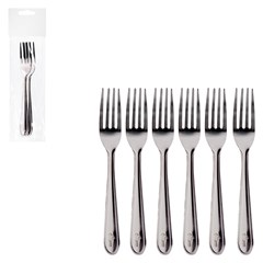 Jg de garfos 6pcs inox bronze                cx:048