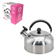Chaleira inox 2lts prata                     cx:024