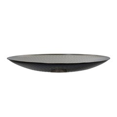 Prato p/bolo 29cm martelado inox preto       cx:024