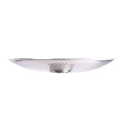 Prato p/bolo 29cm martelado inox             cx:024