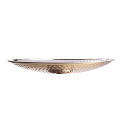Prato p/bolo 29cm martelado inox dourado     cx:024