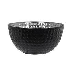 Saladeira 840ml martelada inox preta         cx:024