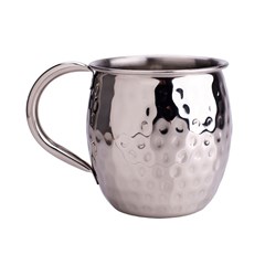 Caneca 580ml martelada moscow mule inox      cx:024