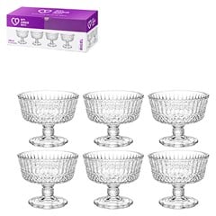 CJ TACAS VIDRO SOBREMESA 235ML 6PCS CLEAR RI CX:006
