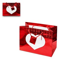 Sacola de presente 27x20cm love aberto       cx:300
