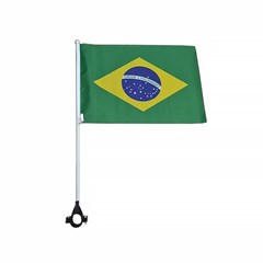 Bandeira brasil p/moto e bike tecido 14x21cm cx:540