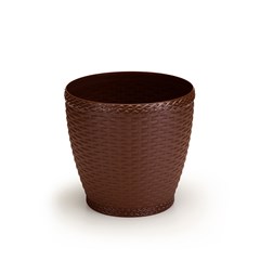 Vaso red 4,6lts rattan coffee         cx:012
