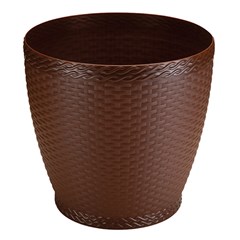 Vaso red 1,8lts rattan coffee             cx:012
