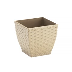 Vaso quad 5,4lts rattan palha          cx:012