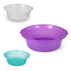 Bacia 16lts translucido color                cx:012