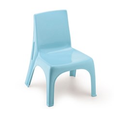 Cadeira plast 32x30x43cm kids azul      cx:006