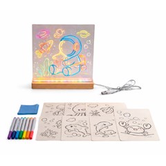 Lousa luminaria para desenho 20x20cm ref sk2 cx:100