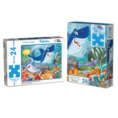 Quebra cabeca tubarao 24pcs ref:0998 cx:004