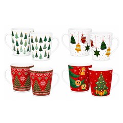 Caneca porc 290ml natal faixa sortido             cx:036