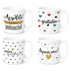 Caneca porc 300ml reta gratidao              cx:036