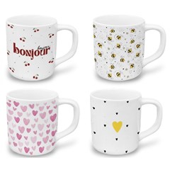 Caneca porc 300ml reta graciosa              cx:036