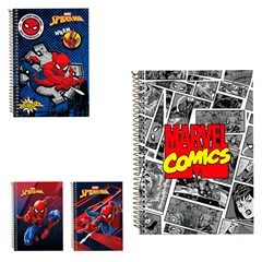 Caderno homem aranha e vingadores 10x1 160 folhas cx:024